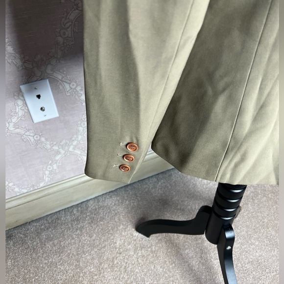 Anne Klein Suit Blazer Light Beige Women's Size 12P Three Button Career Wear Jac - Picture 8 of 13